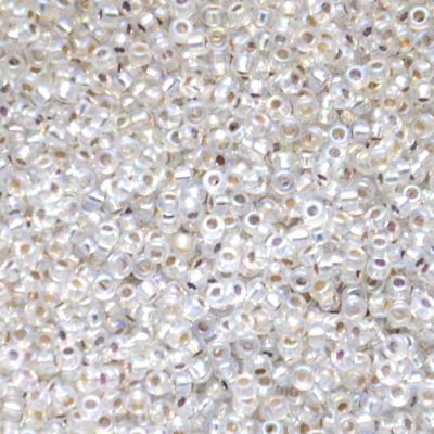 RC11-1001 SL Crystal AB Size 11 Seed Beads