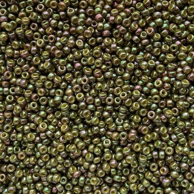 RC11-1897 Op Golden Olive Lustre Size 11 Seed Beads