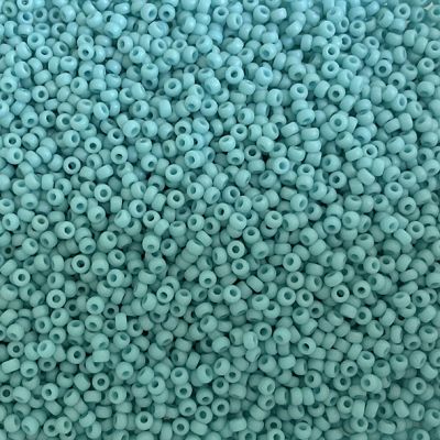 RC11-2029 Matt Op Turq Blue Lustre Size 11 Seed Beads