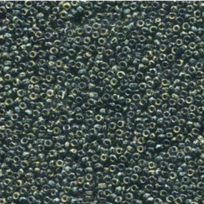 RC11-4511 Smoky Black Picasso Size 11 Seed Beads