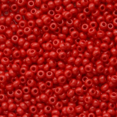 RC155 Chalk Dark Red Size 10 Seed Beads