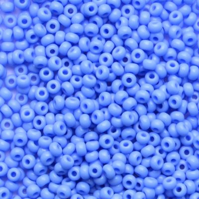 RC462 Chalk Powder Blue Size 8 Seed Beads