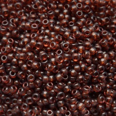 RC8-0134 Trans Dk Topaz Size 8 Seed Beads