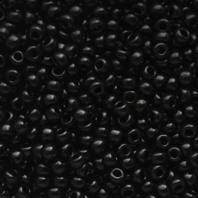 RC8-0401 Black Size 8 Seed Beads