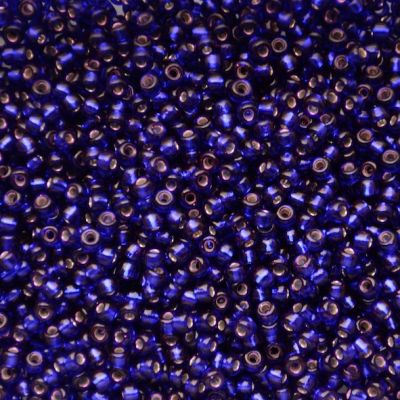 RC8-1427 Dyed SL Dk Violet Size 8 Seed Beads