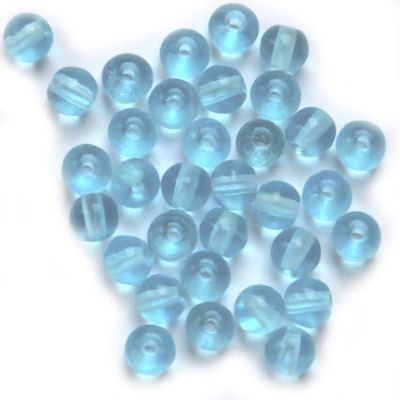 RG413 4mm Clear Turquoise Rounds