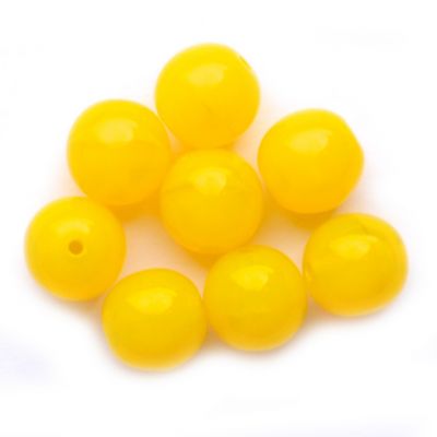 RG844 8mm Alabaster Bright Yellow Rounds