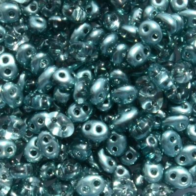 TW128 Aqua 'Labrador' Twin Beads