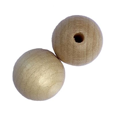 WD073 14mm Natural Gloss Wooden Bead
