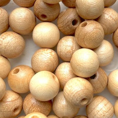 WD1012 10mm Natural Wooden Beads