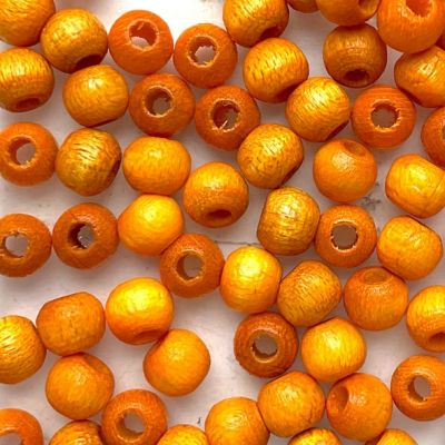 WD471 4mm Sunshine Wooden Beads