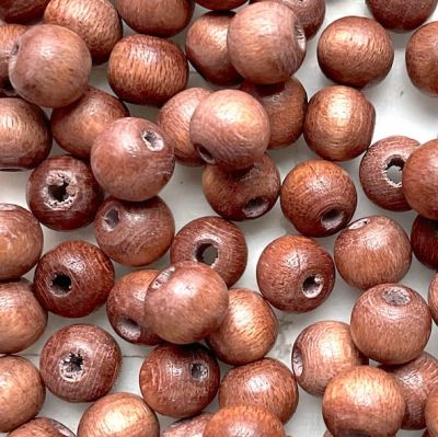 WD606 6mm Almond Wooden Beads