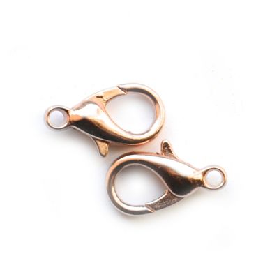 FN023 Small Rose Gold Lobster Clasp 10mm