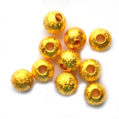 MB065 4mm Gold Sparkle Beads