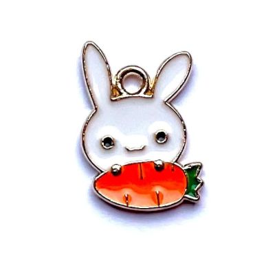 MB589 Bunny and Carrot Charm