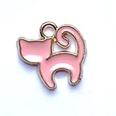 MB594 Pink Cat Charm