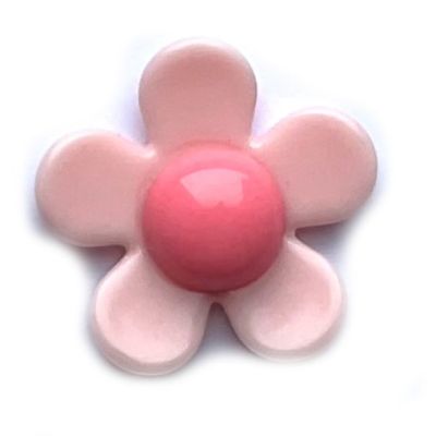 PB218 28mm Acrylic Pink Flower Bead