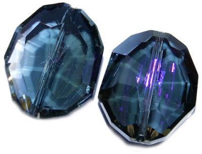 CC1073 25x20mm Scarab Purple AB Crystal Bead