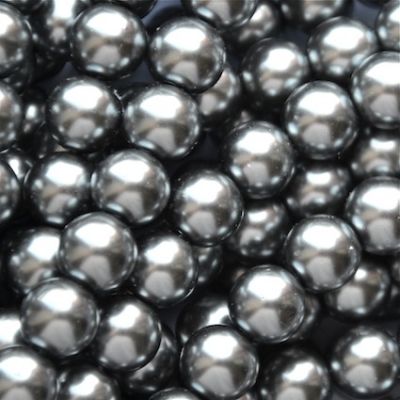 GP1009 10mm Pewter Glass Pearls