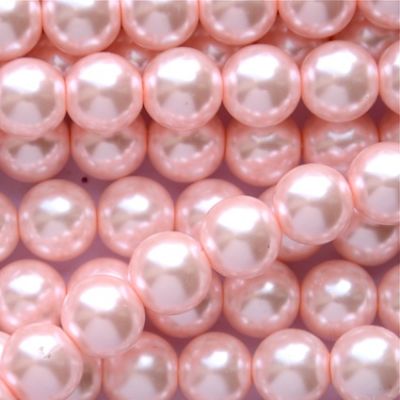 GP1204 12mm Pale Pink Glass Pearls