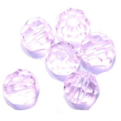 CCR415 4mm Pink Cut Crystal Round