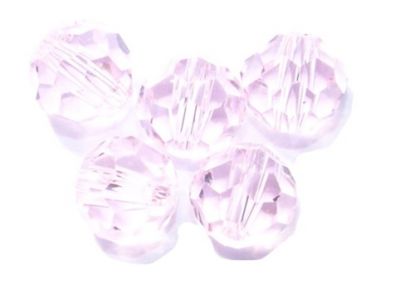 CCR615 6mm Pink Cut Crystal Round