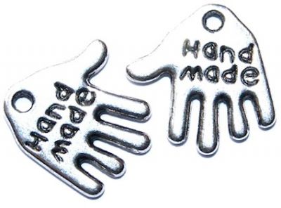 MB835 Silver Hand Made Hand Charm