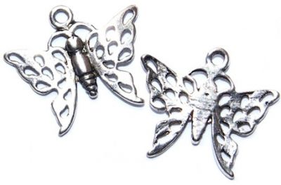 MB841 Silver Butterfly Charm