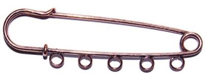 FN085C Copper 7cm 5 ring Kilt Pin