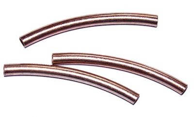 MB645C 35mm Hollow antique copper metal tube bead