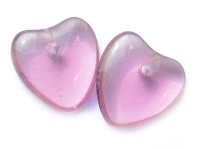GL0760 Purple Heart Bead