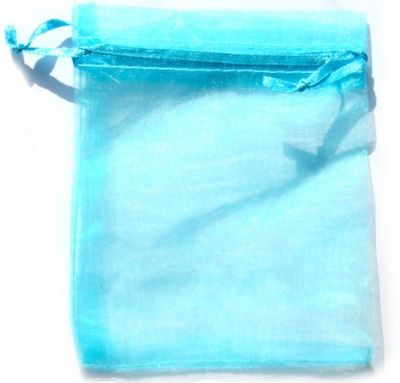 BG212 Turquoise Organza Gift Bag