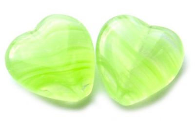 GL3343 Spring Green Marl Heart