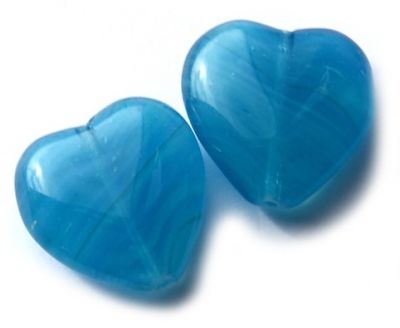 GL3344 Capri Blue Marl Heart
