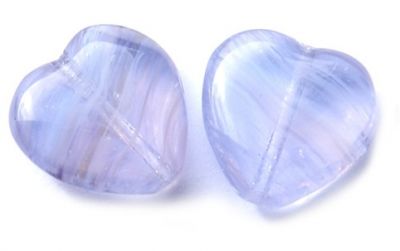 GL3348 Tanzanite Marl Heart