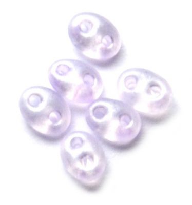 TW008 Pearl Lilac Twin Beads