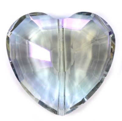 CC1002 32mm Black Russian Cut Crystal Heart
