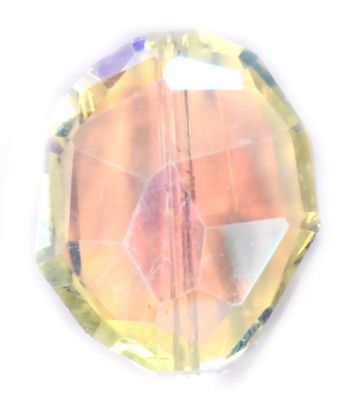 CC1074 25x20mm Crystal AB Crystal Oval