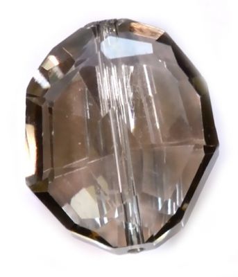 CC1075 25x20mm Black Diamond Lustre Crystal Oval