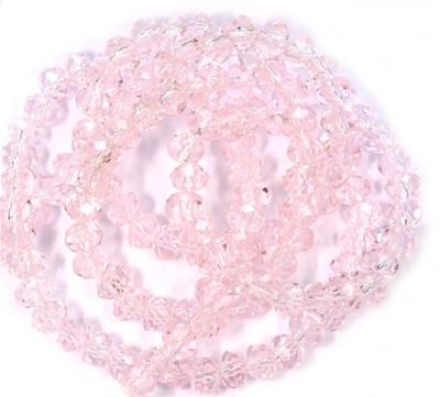 CC1186 3x1.5mm Pink Cut Crystal Rondelles