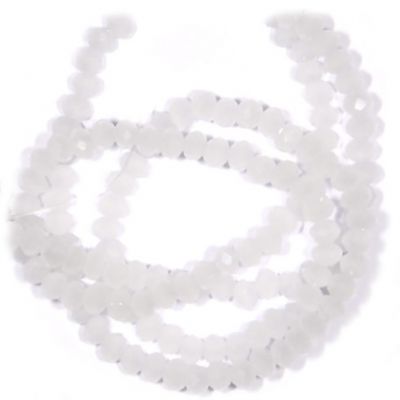 CC1194 3x1.5mm White Pearl Lustre Cut Crystal Rondelles