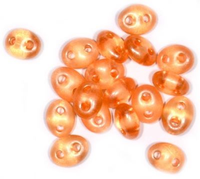 TW014 Pearl Orange Twin Beads