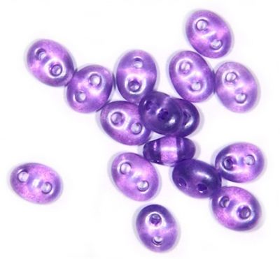 TW015 Pearl Purple Twin Beads