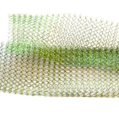 KWR011 Leaf Green Knitted Wire Ribbon