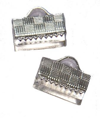 FN036 Silver Ribbon End Connector