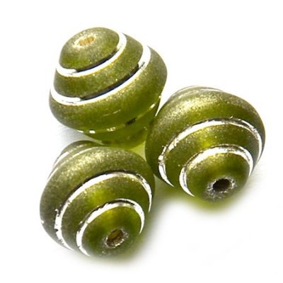 GL2925 Olive Bicone Spinning Top
