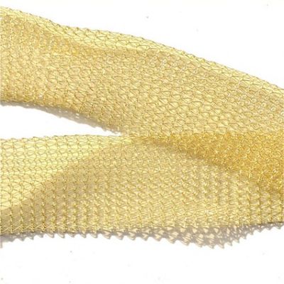 KWR020 Champagne Knitted Wire Ribbon