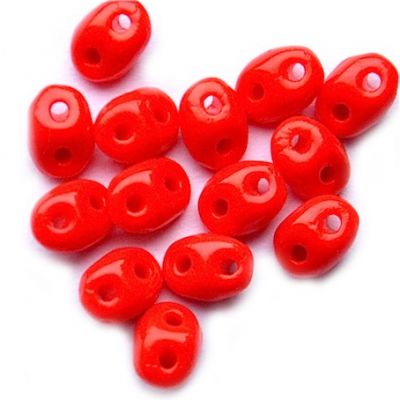 TW056 Chalk Red Twin Beads
