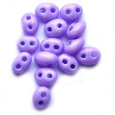 TW062 Opaque Mid Tanzanite Twin Beads