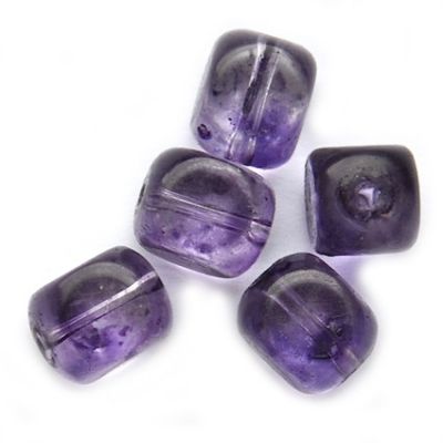 GL5035 10mm Rounded Purple Cube